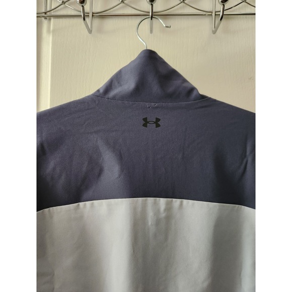 UNDER ARMOUR Women's Rival Woven Crop Jacket Full-Zip Pockets Lightweight Size L - Picture 5 of 11
